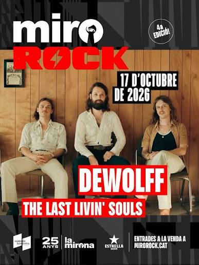 DeWolff y The Last Livin’ Souls llevarán el blues rock a La Mirona de Salt