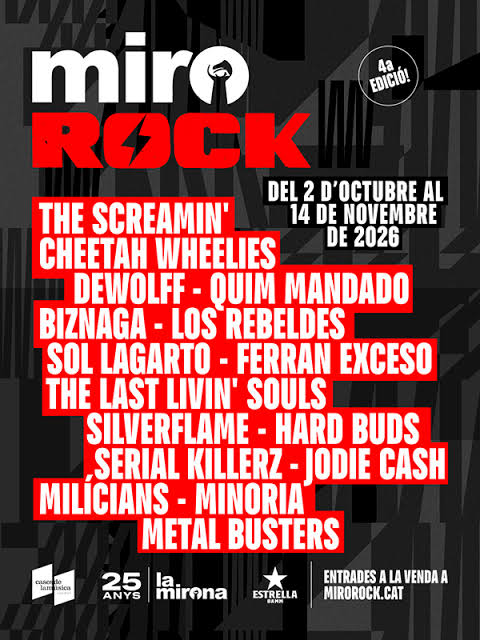 MiroRock 2026-27: el rock vuelve a ser protagonista en La Mirona
