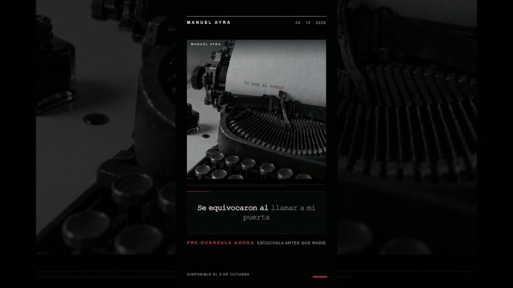 Manuel Ayra convierte su vida en música con «Yo soy el error»