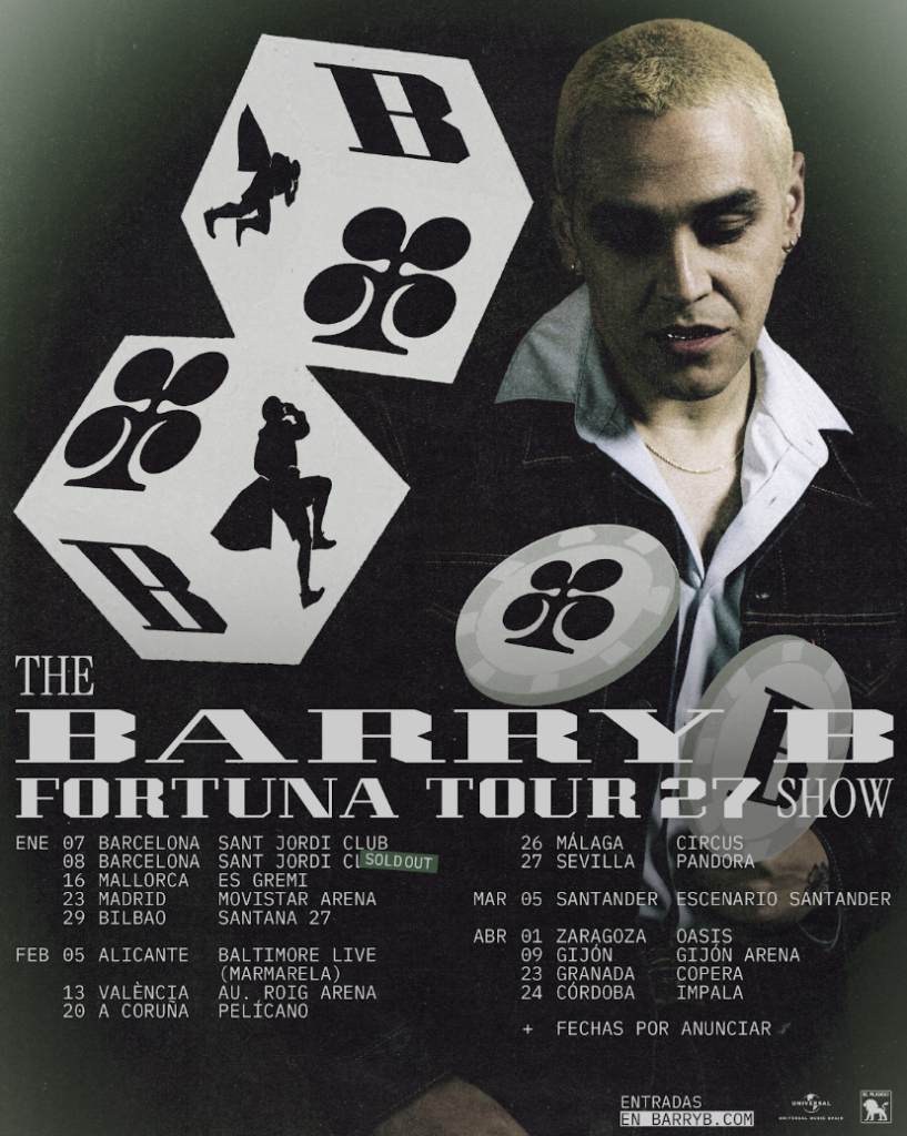 BARRY B PRESENTA FORTUNA TOUR, SU NUEVA GIRA PARA 2027