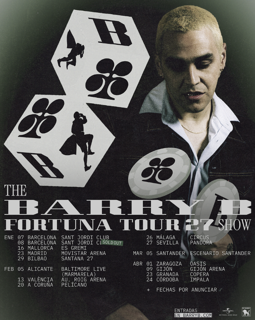 BARRY B PRESENTA FORTUNA TOUR, SU NUEVA GIRA PARA 2027