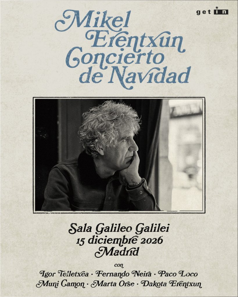 MIKEL ERENTXUN celebrará su especial y único concierto de Navidad el próximo 15 de diciembre